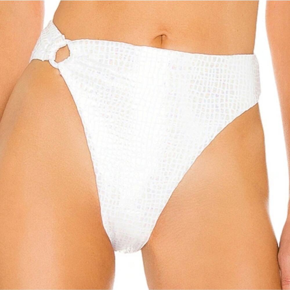 L*Space Jones Bitsy Bikini Bottom in Opalescent Gator Size XS